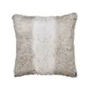 Lolite Faux fur Grey Cushion (L)45cm x (W)45cm