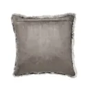 Lolite Faux fur Grey Cushion (L)45cm x (W)45cm