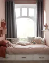Joyau Faux fur Pink Cushion (L)45cm x (W)45cm