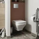GoodHome Zagar Grey Wall-mounted Frame & concealed cistern