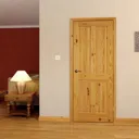 4 panel Knotty pine LH & RH Internal Door, (H)2040mm (W)826mm