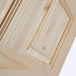 6 panel Knotty pine LH & RH Internal Door, (H)2040mm (W)726mm