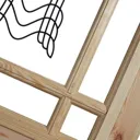 2 panel Patterned Glazed Knotty pine LH & RH Internal Door, (H)1981mm (W)762mm