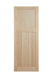 4 panel Traditional Clear pine LH & RH Internal Door, (H)1981mm (W)610mm