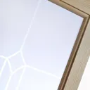 4 panel 2 Lite Frosted Glazed Knotty pine Internal Bi-fold Door set, (H)2005mm (W)715mm