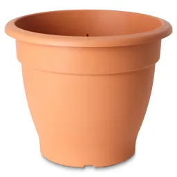 Florus Brown Plastic Bell Round Plant pot (Dia)46cm