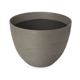 Momoka Grey Plastic Round Plant pot (Dia)50cm