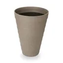 Momoka Grey Plastic Round Plant pot (Dia)40cm
