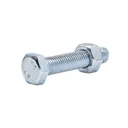M12 Hex Bolt & nut (L)60mm, Pack of 10