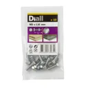 Diall M5 Hex Stainless steel Bolt & nut (L)16mm, Pack of 10