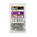 Diall M6 Hex Stainless steel Bolt & nut (L)20mm, Pack of 10
