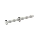Diall M6 Hex Stainless steel Bolt & nut (L)70mm, Pack of 10
