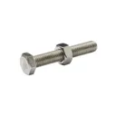 Diall M8 Hex Stainless steel Bolt & nut (L)50mm, Pack of 10