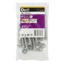 Diall M8 Hex Stainless steel Bolt & nut (L)60mm, Pack of 10