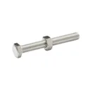 Diall M8 Hex Stainless steel Bolt & nut (L)65mm, Pack of 10