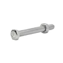 Diall M8 Hex A2 stainless steel Bolt & nut (L)70mm, Pack of 10