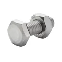 Diall M10 Hex A2 stainless steel Bolt & nut (L)30mm, Pack of 10