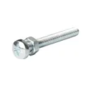 Diall M5 Carbon steel Pan head Machine screw & nut (L)50mm, Pack of 20
