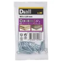 Diall M3 Carbon steel Countersunk Machine screw & nut (L)25mm, Pack of 20