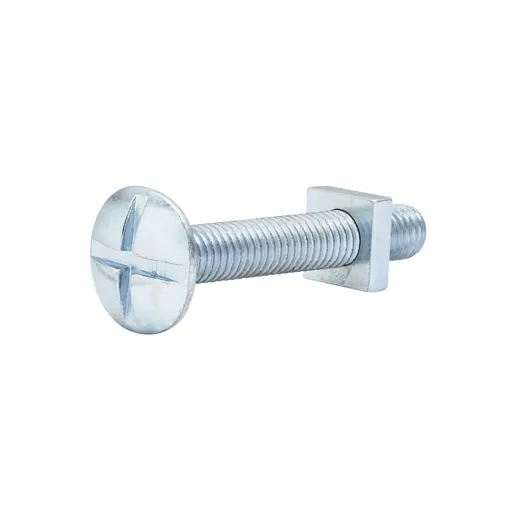 M8 Roofing bolt & nut (L)50mm, Pack of 10