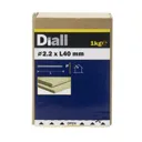 Diall Round wire nail (L)40mm (Dia)2.2mm, Pack