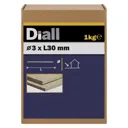 Diall Clout nail (L)30mm (Dia)3mm 1kg, Pack