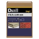 Diall Masonry nail (L)40mm (Dia)3.4mm, Pack
