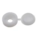 Diall White Snap cap, Pack of 100