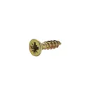 Diall PZ Double-countersunk Yellow-passivated Steel Wood screw (Dia)3mm (L)12mm, Pack of 100