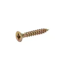 Diall Yellow-passivated Carbon steel Screw (Dia)3mm (L)20mm, Pack of 100