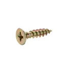 Diall Yellow-passivated Carbon steel Screw (Dia)4.5mm (L)20mm, Pack of 100