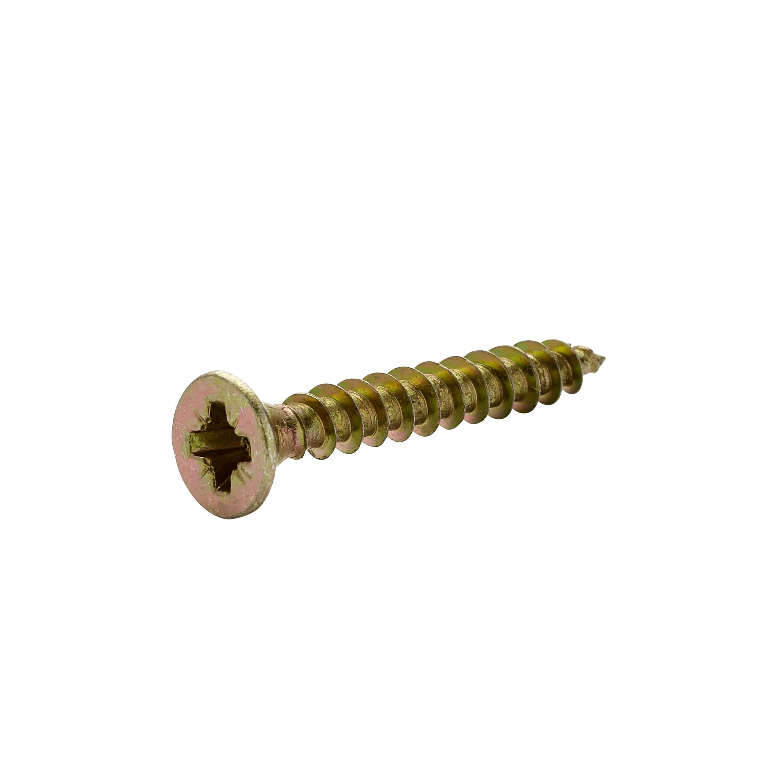Diall Yellow-passivated Carbon steel Screw (Dia)3.5mm (L)25mm, Pack of 100
