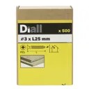 Diall Yellow zinc-plated Carbon steel Wood Screw (Dia)3mm (L)25mm, Pack of 500