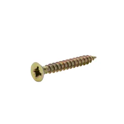 Diall Yellow zinc-plated Carbon steel Wood Screw (Dia)3mm (L)25mm, Pack of 500