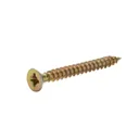 Diall Yellow zinc-plated Carbon steel Wood Screw (Dia)3mm (L)30mm, Pack of 100