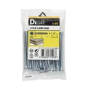 Diall Zinc-plated Carbon steel Screw (Dia)4.5mm (L)60mm, Pack of 20