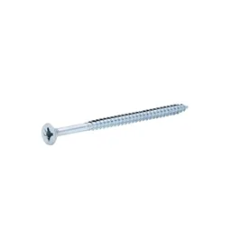 Diall Zinc-plated Carbon steel Wood Screw (Dia)4.5mm (L)80mm, Pack of 20