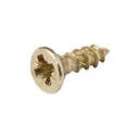 TurboDrive Yellow-passivated Steel Screw (Dia)3.5mm (L)12mm, Pack of 20
