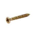 TurboDrive Yellow-passivated Steel Screw (Dia)3.5mm (L)30mm, Pack of 20