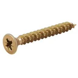 TurboDrive Yellow-passivated Steel Screw (Dia)4mm (L)30mm, Pack of 500