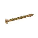 TurboDrive Yellow-passivated Steel Screw (Dia)3.5mm (L)40mm, Pack of 20