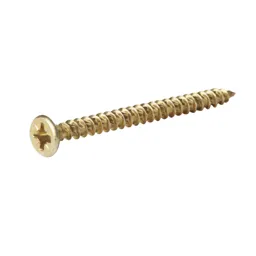 TurboDrive Yellow-passivated Steel Screw (Dia)4mm (L)40mm, Pack of 20