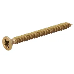 TurboDrive Yellow-passivated Steel Screw (Dia)3.5mm (L)40mm, Pack of 100