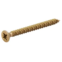 TurboDrive Yellow zinc-plated Steel Wood Screw (Dia)3.5mm (L)40mm, Pack of 500