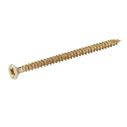 TurboDrive Yellow-passivated Steel Screw (Dia)3.5mm (L)60mm, Pack of 20