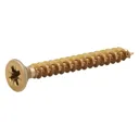 TurboDrive PZ Double-countersunk Yellow-passivated Steel Wood screw (Dia)6mm (L)60mm, Pack of 100