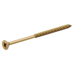 TurboDrive Yellow-passivated Steel Screw (Dia)6mm (L)120mm, Pack of 20