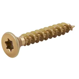 TurboDrive Yellow-passivated Steel Screw (Dia)6mm (L)40mm, Pack of 100