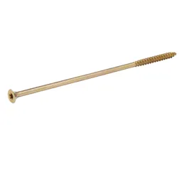 Diall Yellow-passivated Steel Screw (Dia)8mm (L)240mm, Pack of 1
