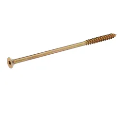Diall Yellow zinc-plated Steel Wood Screw (Dia)10mm (L)220mm, Pack of 1